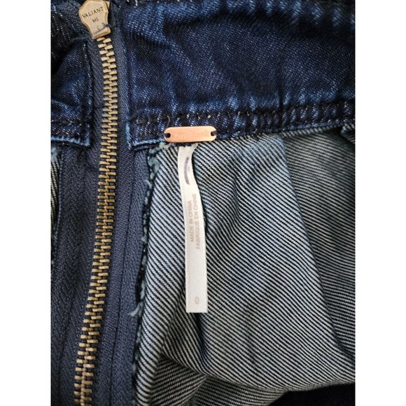 Free People Greta Blue Denim Jumpsuit Backless Cut Out Romper Playsuit New 0 - Picture 8 of 9